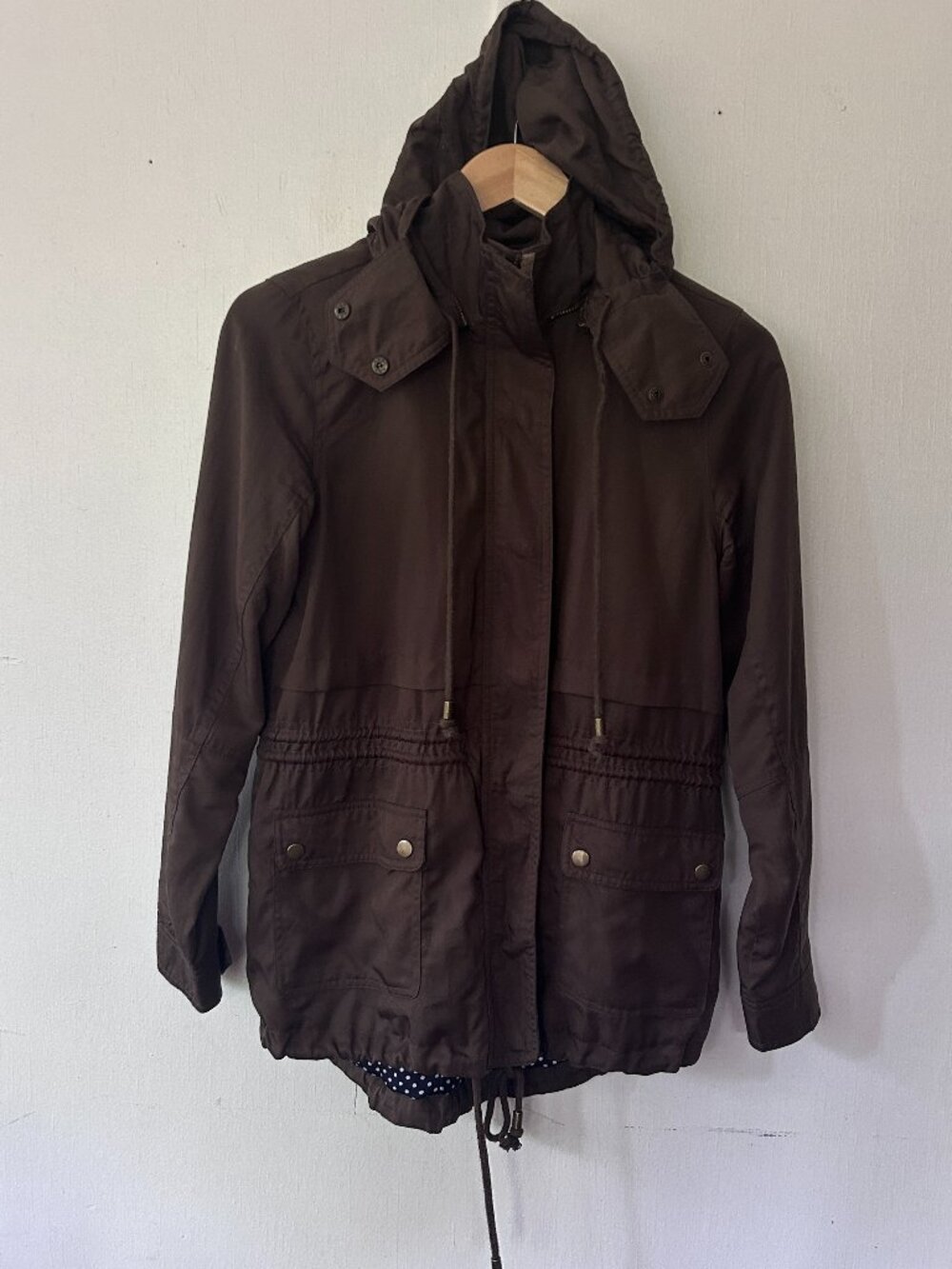 41 Hawthorn Utility Jacket Size XS Green Safari Military Hooded Pockets